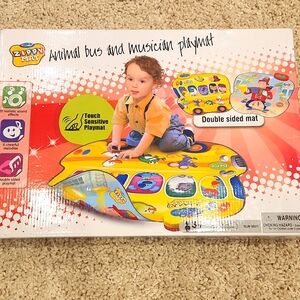 Zippy Mat Animal Bus and Musician Double Sided Playmat